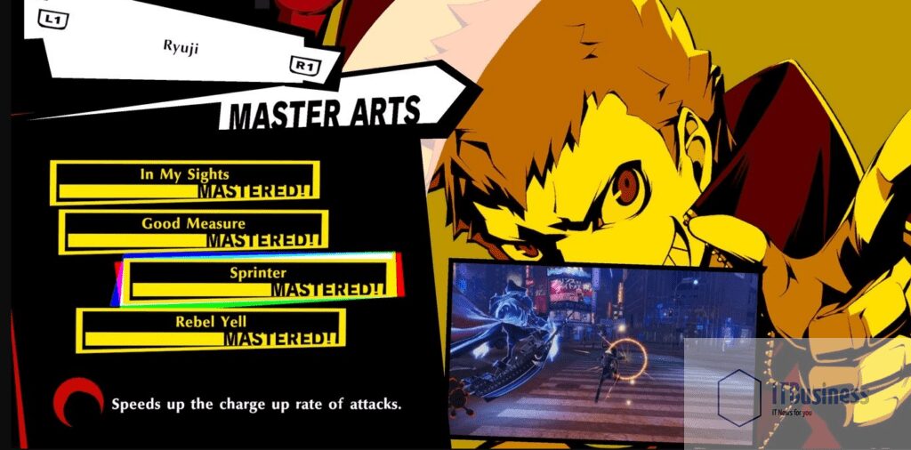 Persona 5 Strikers Mastery Рюдзи