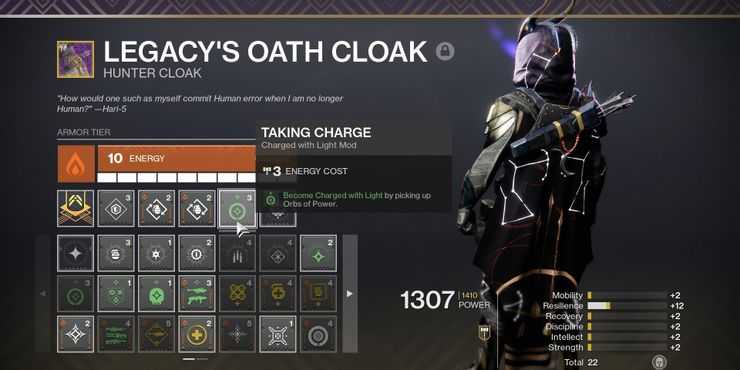 destiny 2 taking charge mod equipped