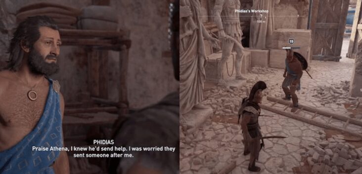 Как спасти Фидия в Assassin’s Creed: Odyssey