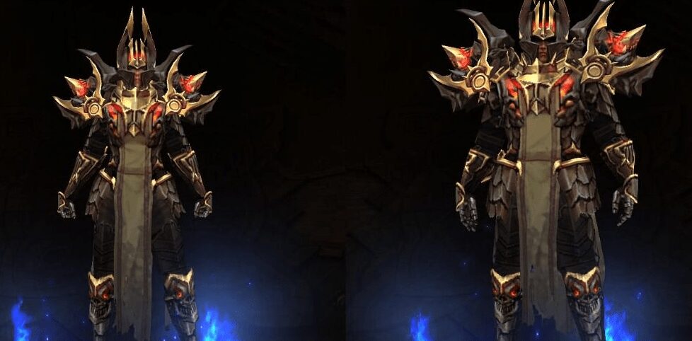 Комплекты Diablo 3 Armor Of Akkhan бок о бок