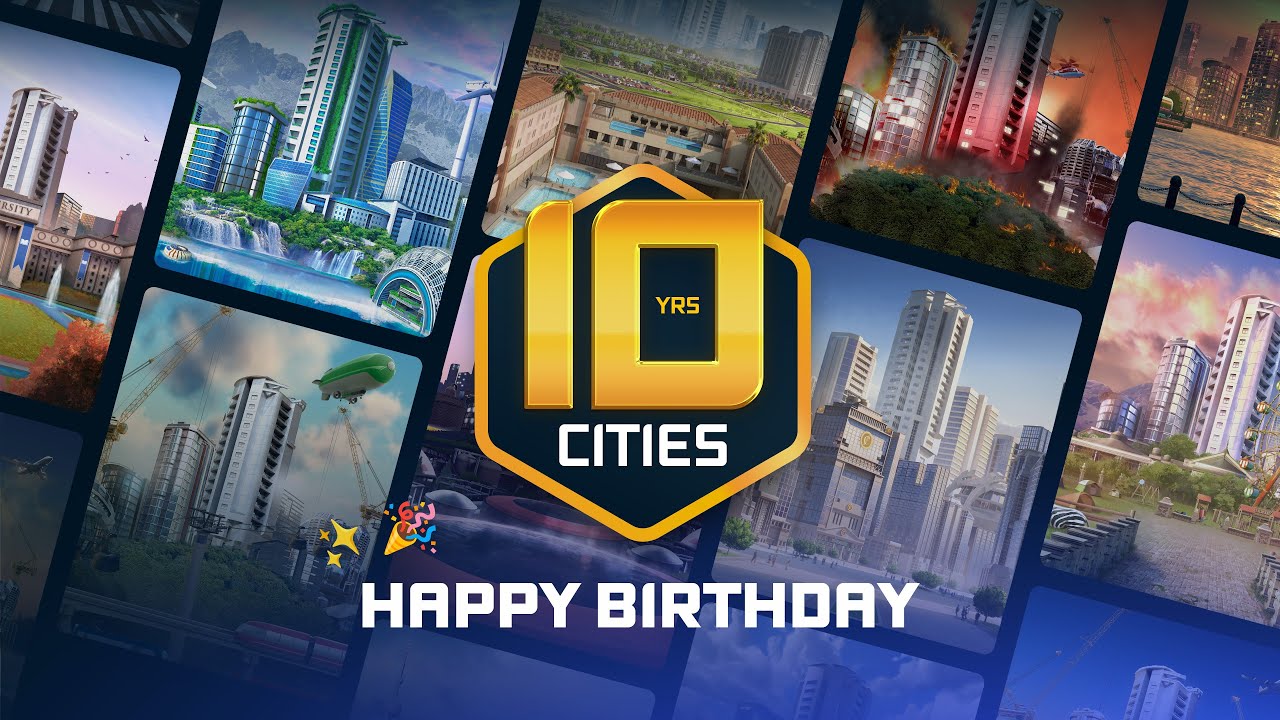 Happy 10 Years Cities! | Юбилейное видео - YouTube